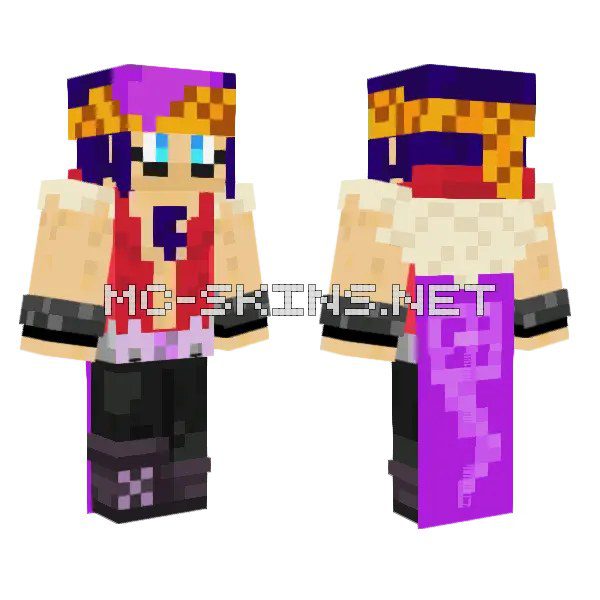 Purple Haired Rocker Girl
