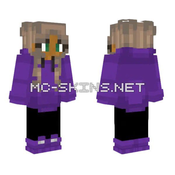 Purple Hooded Figure