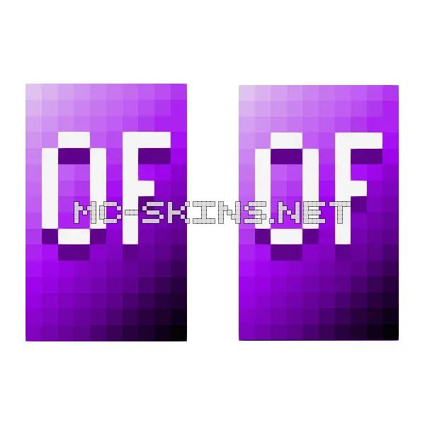 Purple OptiFine Letters