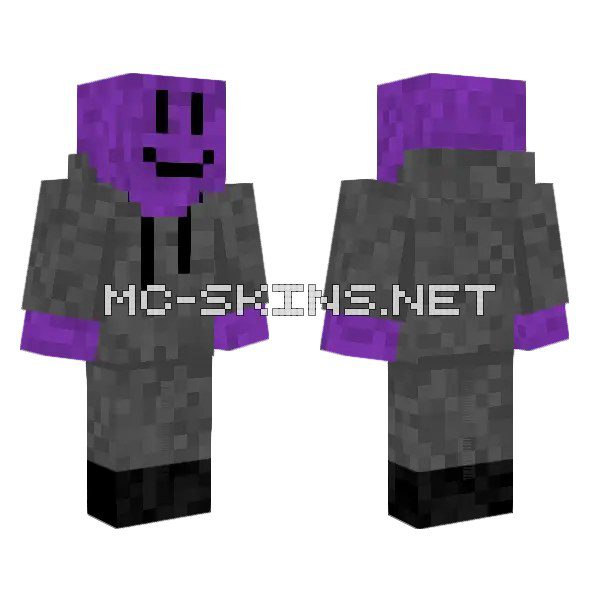 Purple Smiley Face Boy
