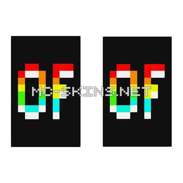 Rainbow OptiFine Letters