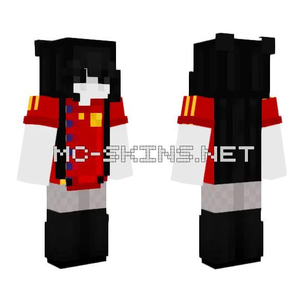Red and Black Uniform