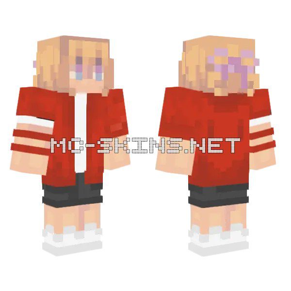 Red and White Hoodie