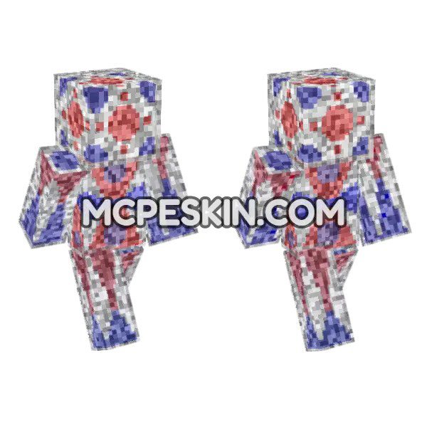 Red Blue Patterned Armor