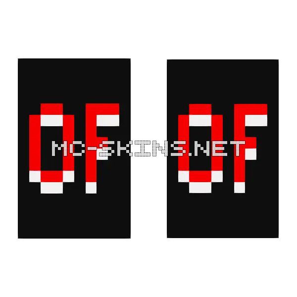 Red OptiFine Letters