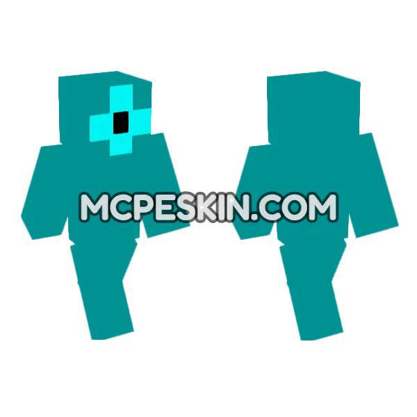 Teal Blob Monster