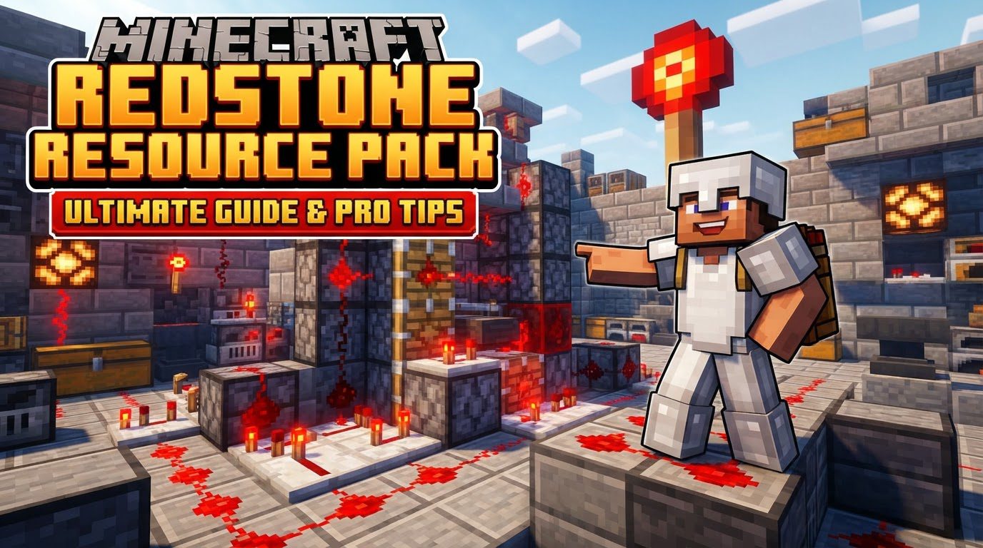 A complex Minecraft redstone circuit with brightly colored and numbered redstone dust lines, clearly indicating signal strength and component states.