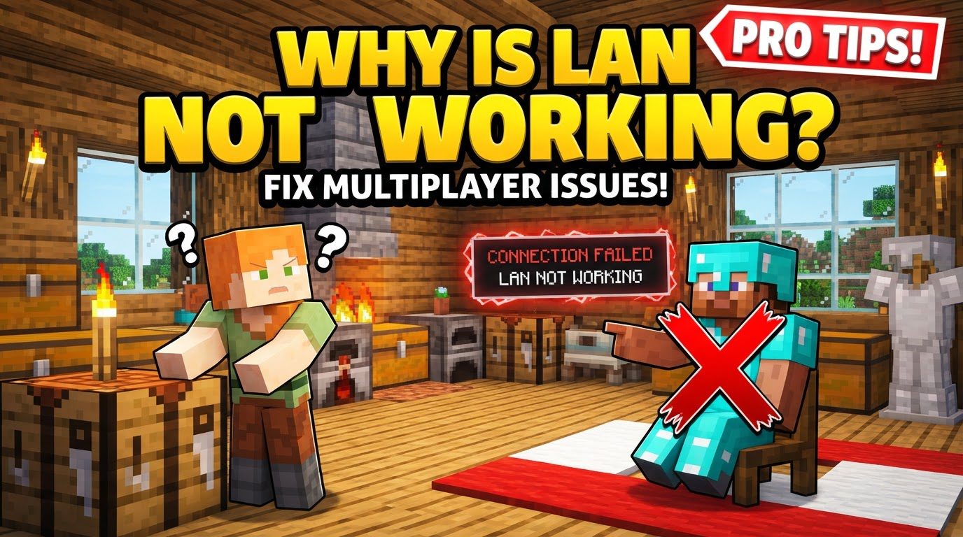 Two players mining diamonds in a Minecraft cave, one looking at the other.