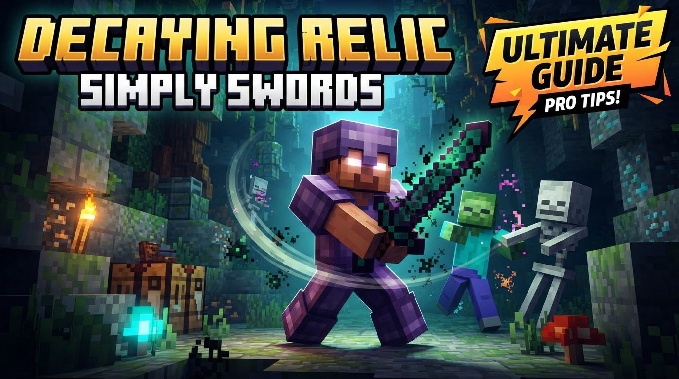 A player holding a glowing, unformed sword in the dark, mysterious Deep Dark biome, with Sculk sensors and a faint Warden glow in the background.