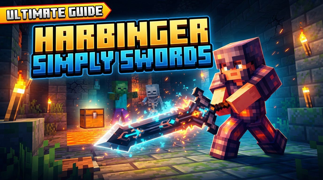 A Minecraft character stands beside a glowing, dark purple Abyssal Battle Standard while multiple weakened zombies are pulled towards it.