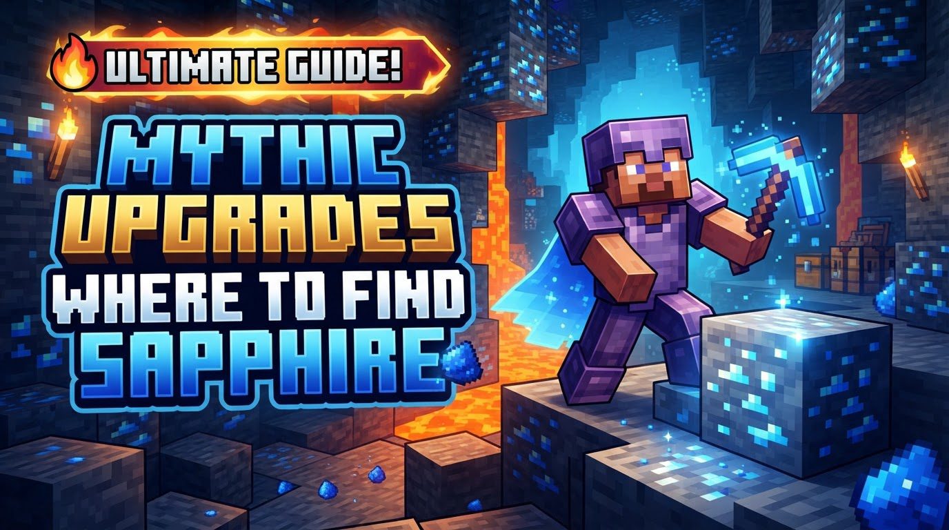 A player in full Sapphire armor wielding a Sapphire sword, standing defiantly in a Soul Sand Valley with a Nether Fortress in the background.