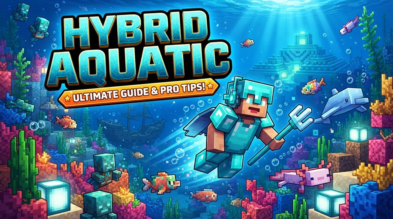 A player in a diving suit explores a vibrant coral reef teeming with diverse fish, sharks, and other aquatic creatures.