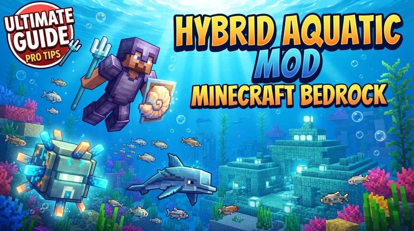 A player in diving gear exploring a vibrant coral reef teeming with new fish, jellyfish, and a distant shark, with a thermal vent emitting steam in the background.