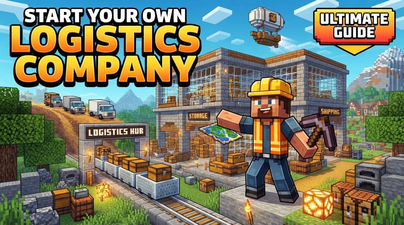 A complex Minecraft base featuring a network of hoppers, minecart tracks, water streams, and glowing terminals from a modded storage system, all working in unison to move items.