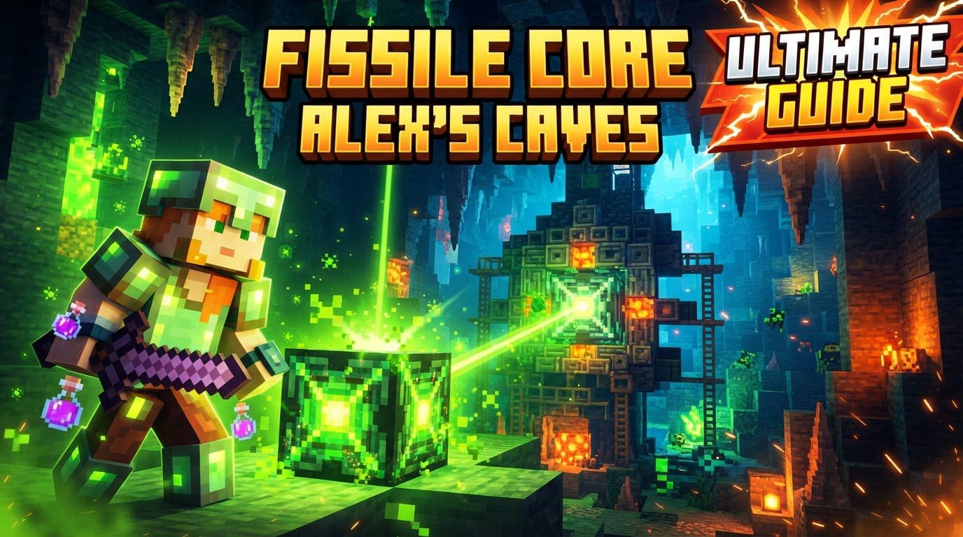 A glowing, crystalline core item surrounded by shadowy, hostile creatures in a dark cave.