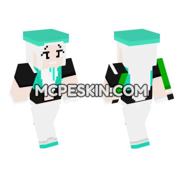 Turquoise and White Outfit
