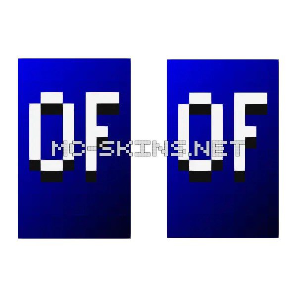 White OptiFine Letters